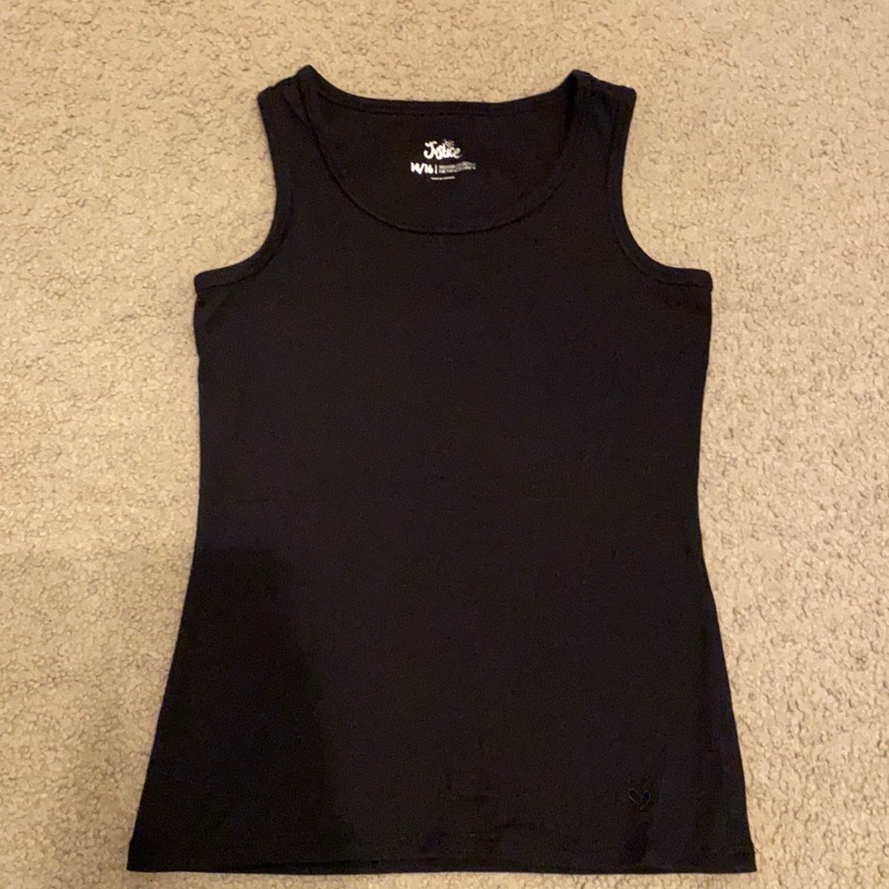 black justice tank top, size 14/16